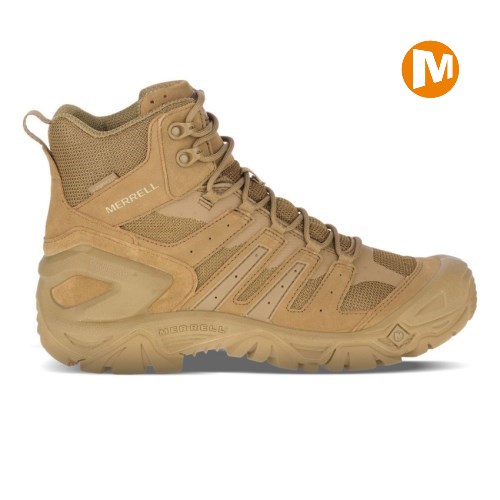 Pánské Pracovní Boty Merrell Strongfield Tactical 6" Waterproof Světle Hnědé (CZ. MBXZH)